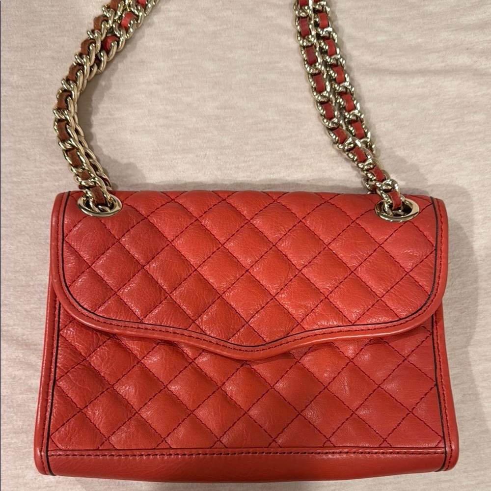 Rebecca Minkoff Mini Quilted Affair Bag in "Scarlet Red"
